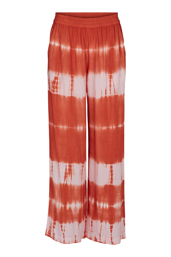 Basic Apparel Orchid Pants Bukser 592 Tie Dye Dusted Clay / Pink Chalk